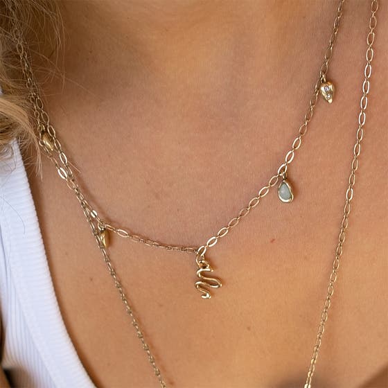 Mysterious Garden Necklace Gold