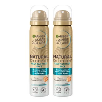 Ambre Solaire Natural Bronzer Self Tan Face Mist Spray Duo