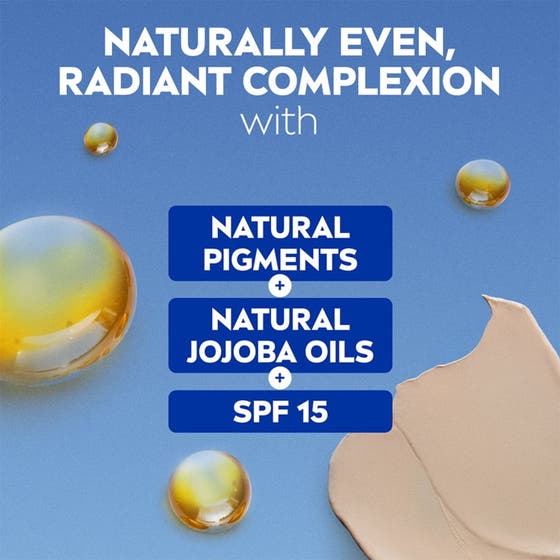 NIVEA BB Tinted Moisturiser 50 ml fuktgivande tonad dagkräm med krämig textur, jojobaolja och SPF 15