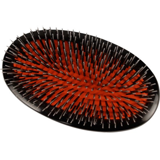 Medium Military Nylon & Bristle, Dark Ruby