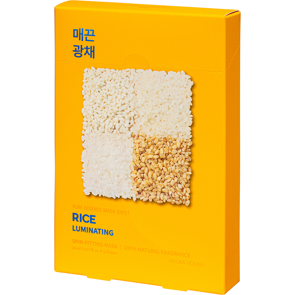 Pure Essence Mask Sheet Pack Rice, Holika Holika Ansiktsmask