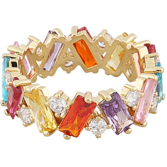 Saturday ring L gold/mix