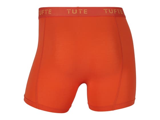 Tufte Herre Boxer Briefs Blazing Orange 2pk Duo
