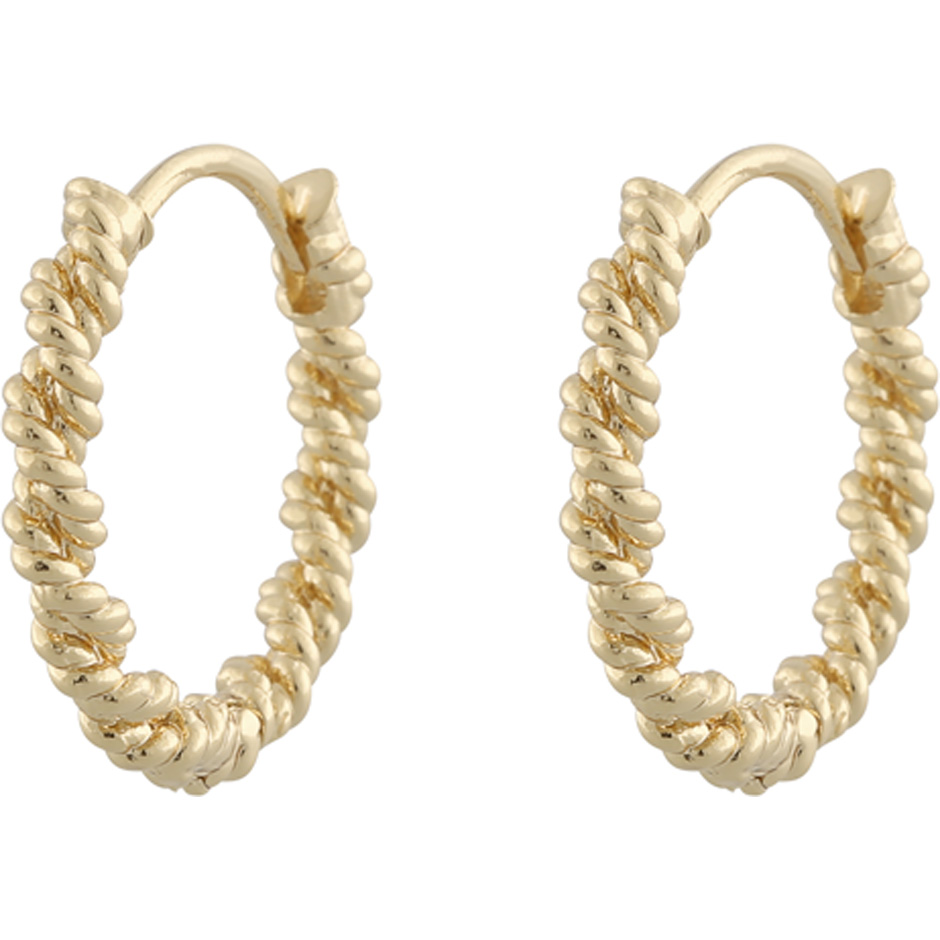 Exibit ring ear plain gold