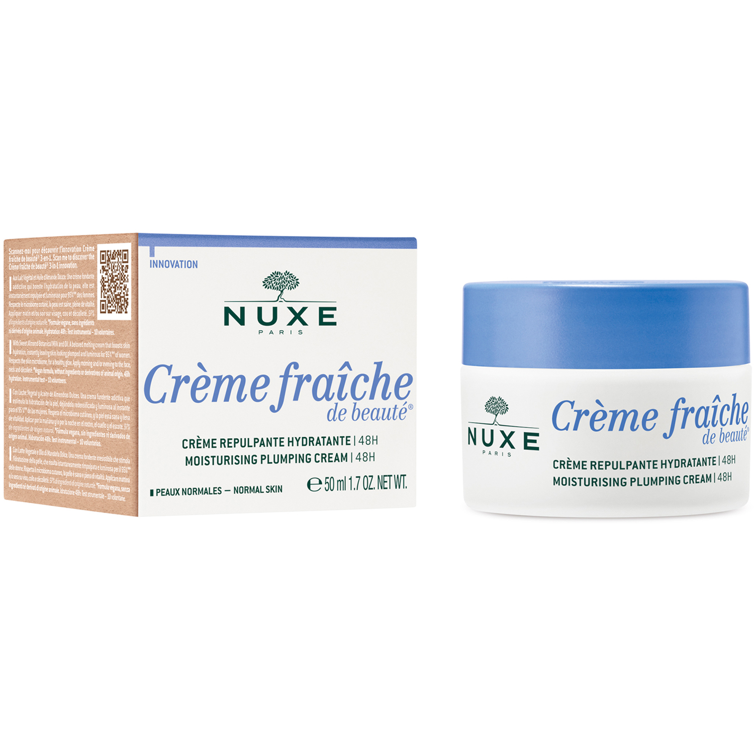 Crème fraîche® de beauté Moisturising Plumping Cream 48H