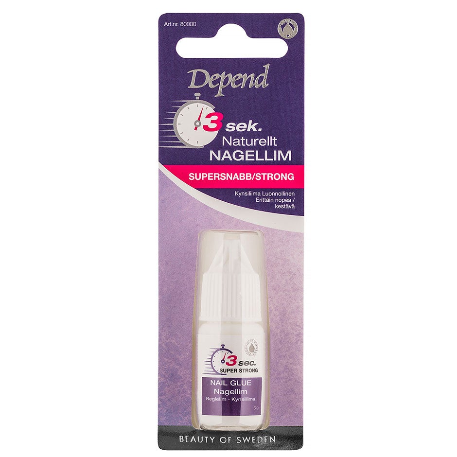 Depend Naturellt Nagellim 3 Sek