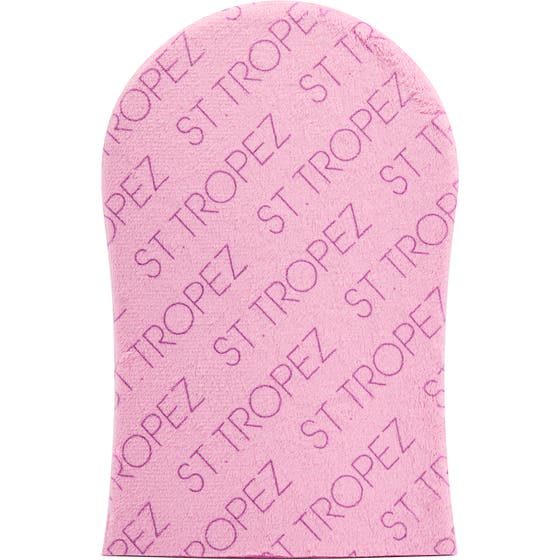 Pink Dual Sided Velvet Luxe Tan Applicator Mitt