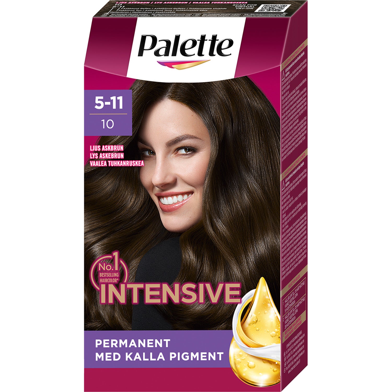 MOOD Hair Colour 4 in 1 No. 10 Dark Brown - pcs 1