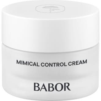 Babor Mimical Control Cream utslätande ansiktskräm i frostad glasburk med vitt lock som ger slätare hy.