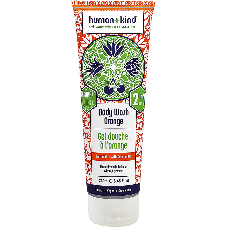 Body Wash Orange, 250 ml Human+Kind Bad- & Duschcreme