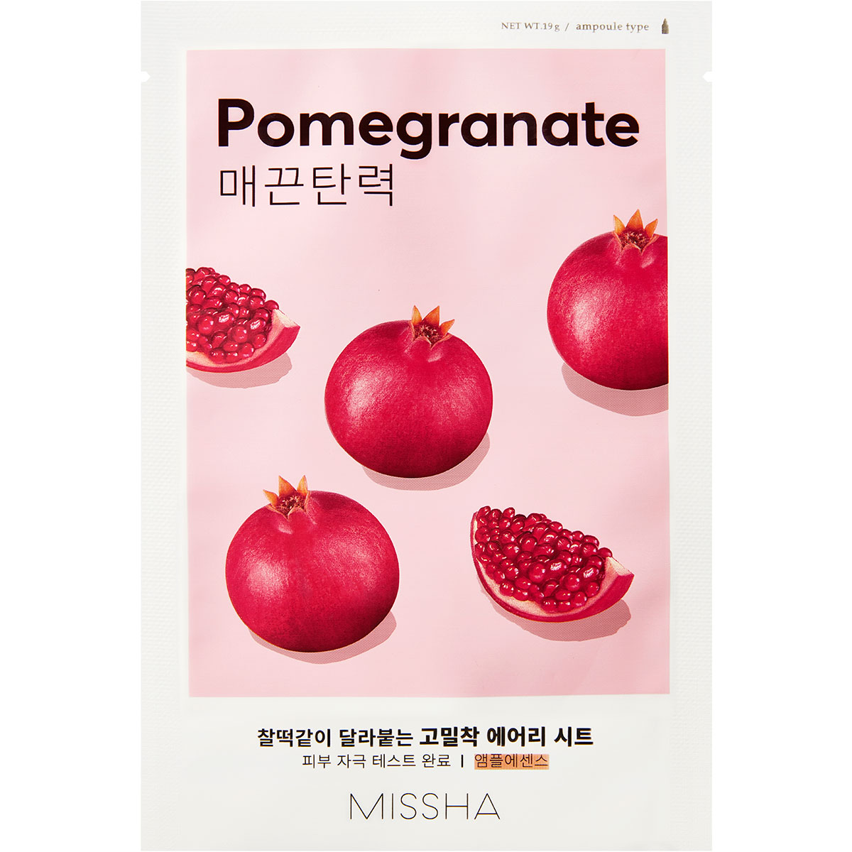 Airy Fit Sheet Mask (Pomegranate), 19 g MISSHA Steg 7: Sheet Mask