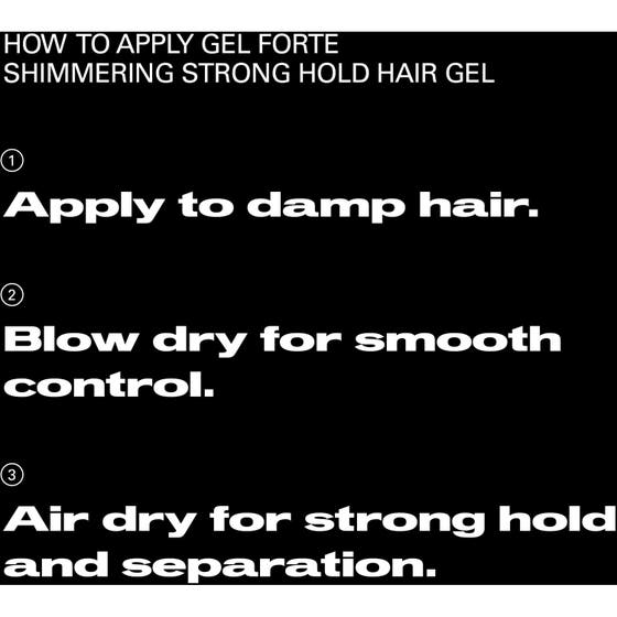 Gel Forte Shimmering Strong Hold Hair Gel