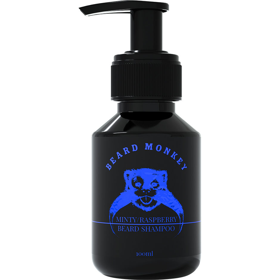 Minty & Raspberry Beard Shampoo, 100 ml Beard Monkey Skägg & Mustasch