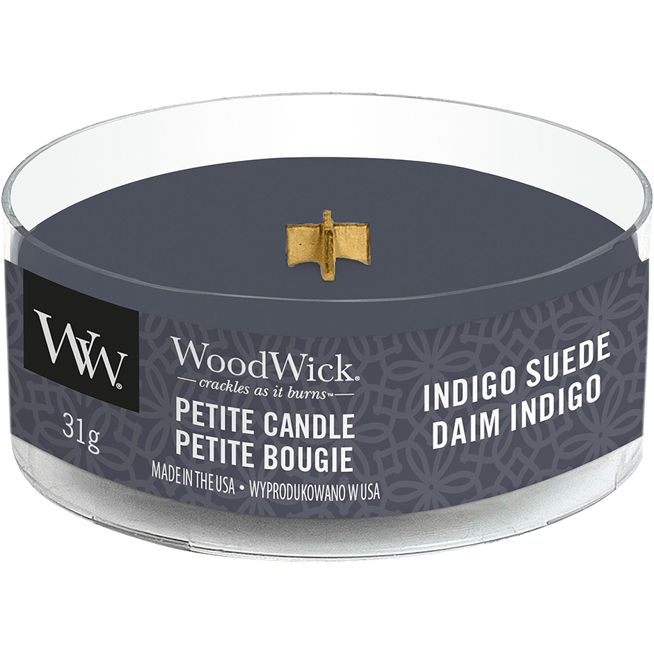 Indigo Suede, 31 g WoodWick Doftljus