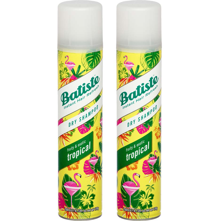 Batiste Dry Shampoo Tropical Duo 2 x Dry Shampoo 200ml 400 ml