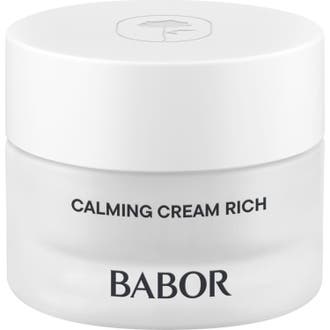 Babor Skinovage Calming Cream Rich 50 ml lugnande ansiktskräm i frostad glasburk med vitt lock