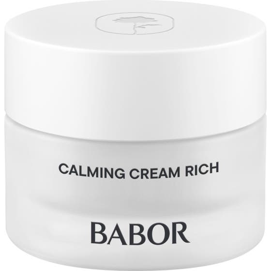 Babor Skinovage Calming Cream Rich 50 ml lugnande ansiktskräm i frostad glasburk med vitt lock