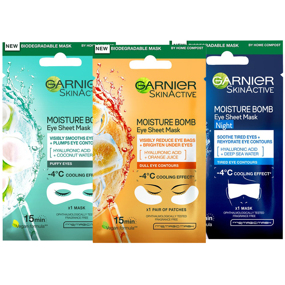 Eye Mask Trio, Garnier Ansiktsmask