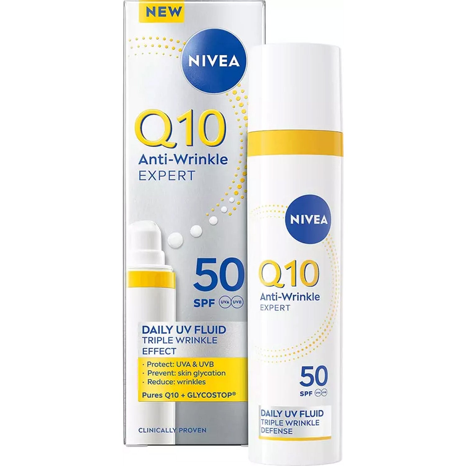 Nivea NIVEA Q10 Anti-Wrinkle Expert Daily UV Fluid SPF50 40 ml parfym