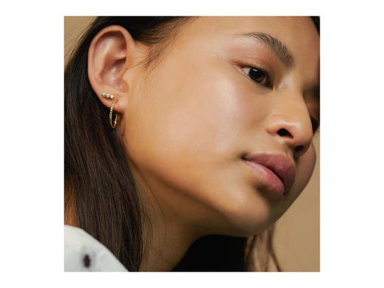 Diamond Cut Small Hoops