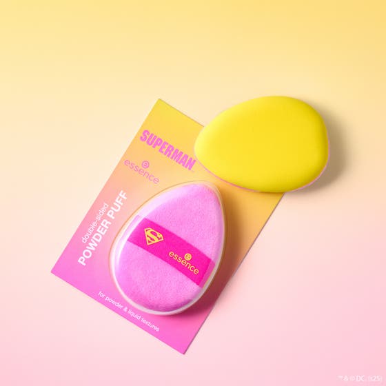 Superman double-sided powder puff