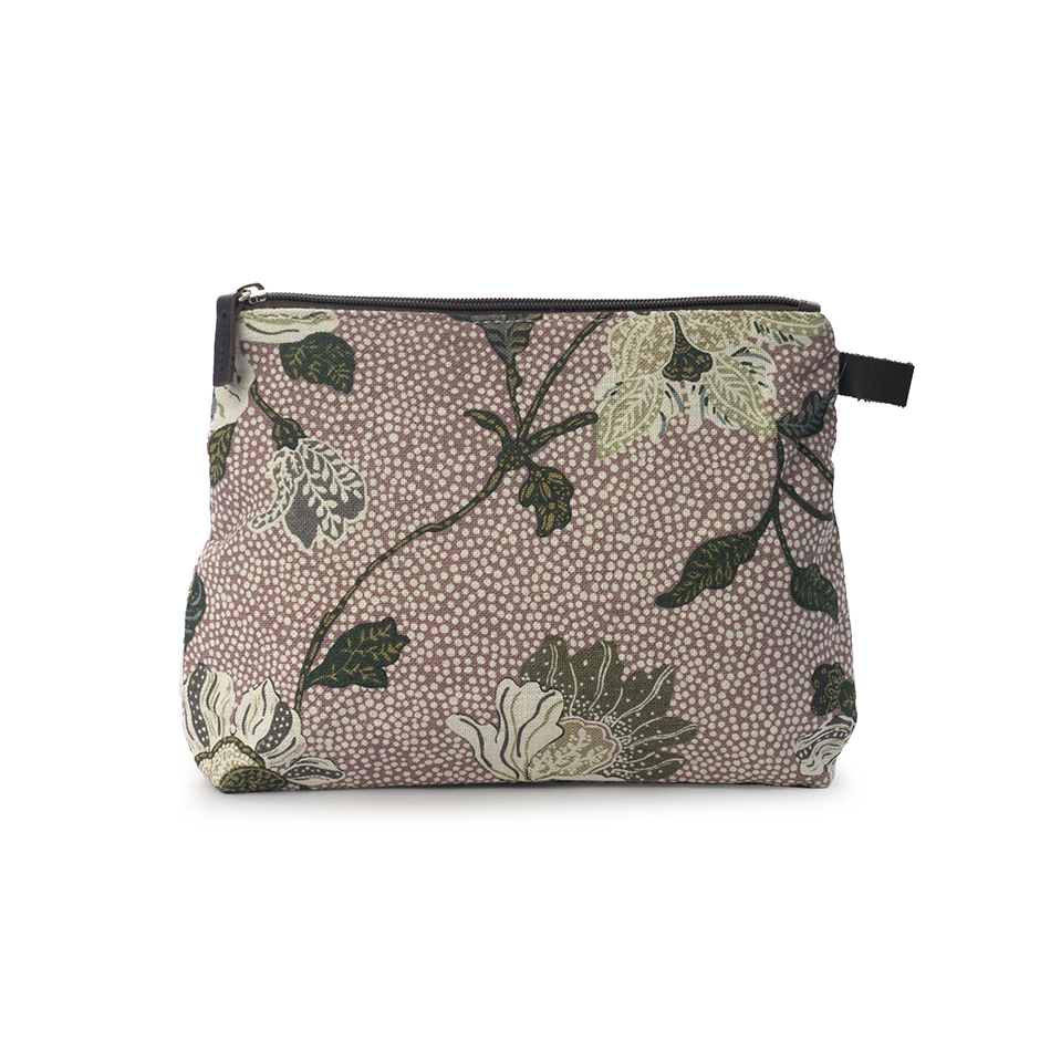 Ceannis Cosmetic Medium Flower Linen Dusty Pink 23x19x6 cm pcs 1