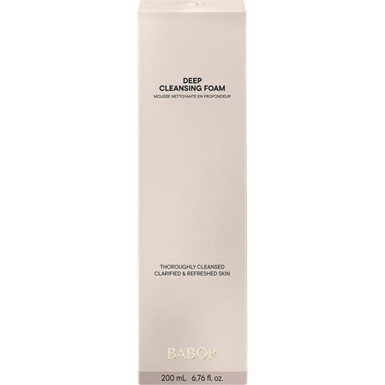 Babor Deep Cleansing Foam 200 ml mild ansiktsrengöring djuprengörande i beige ytterförpackning.
