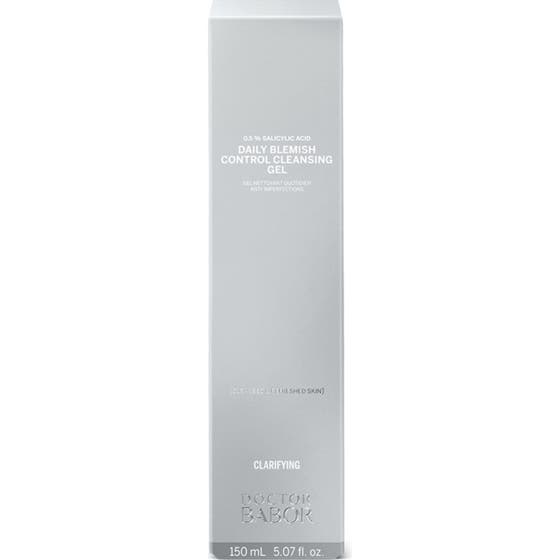 Babor DOC Daily Blemish Control Cleansing Gel 150 ml antibakteriell salicylsyra rengöring i silvergrå ytterförpackning