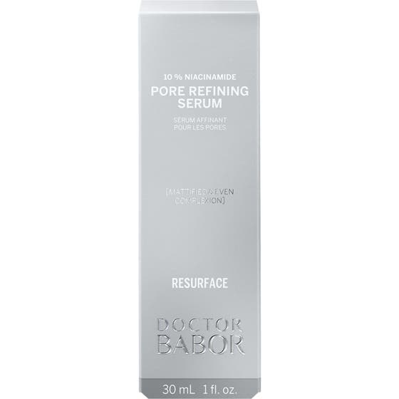 Babor DOC Pore Refining Serum 30 ml porförfining i silverförpackning med 10 % niacinamide