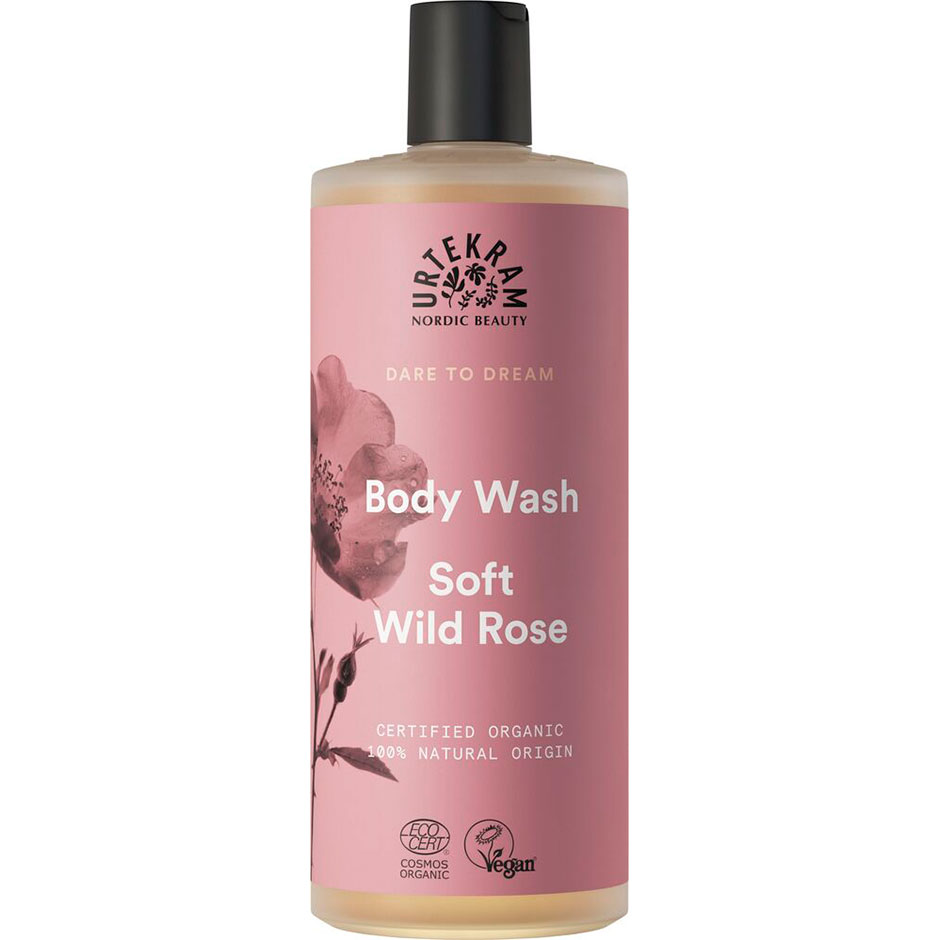 Soft Wild Rose Body Wash, 500 ml Urtekram Bad- & Duschcreme