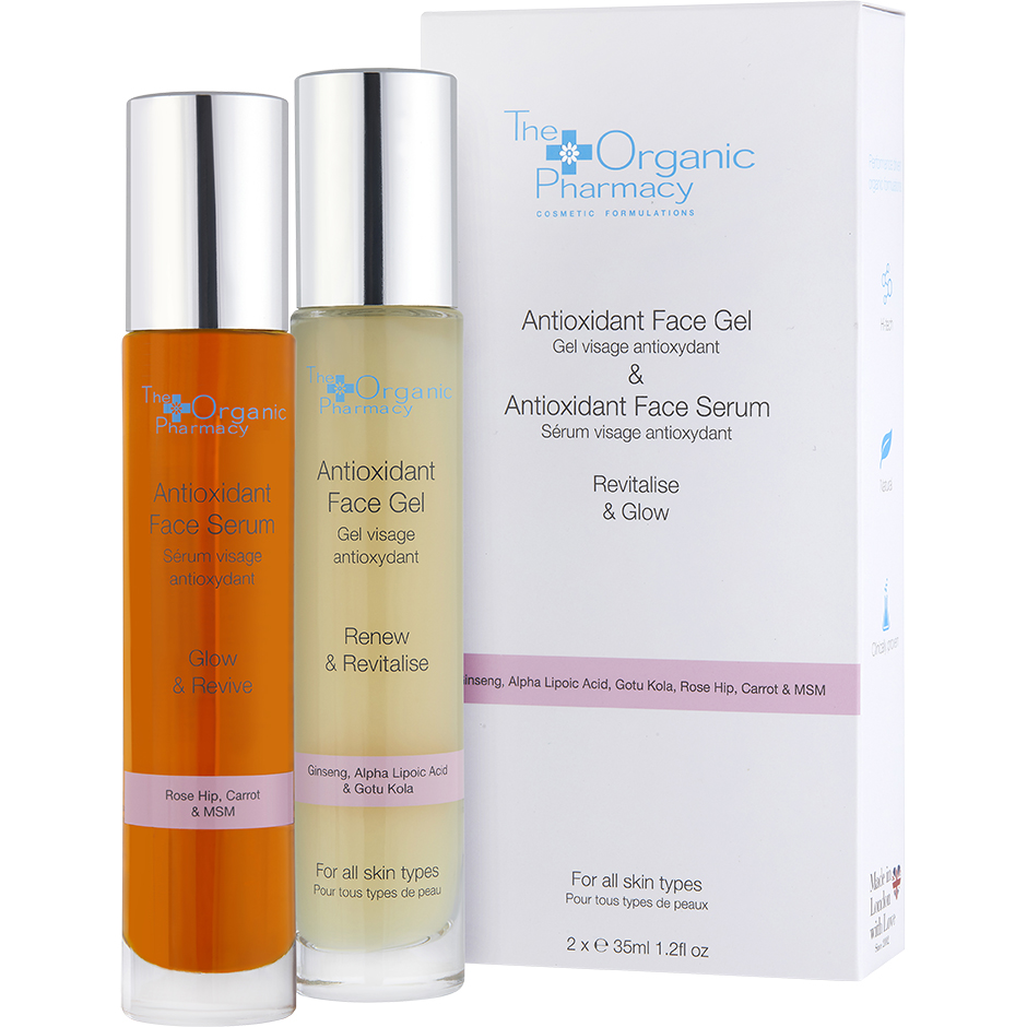 Antioxidant Face Serum + Antioxidant Face Gel, The Organic Pharmacy Ansiktsserum