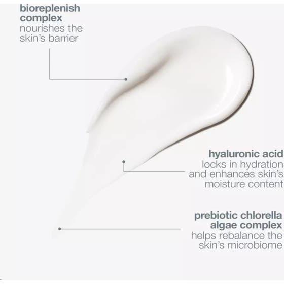 Dermalogica Intensive Moisture Balance 100 ml fuktbalans dagkräm visar hyaluronsyra och prebiotisk chlorella