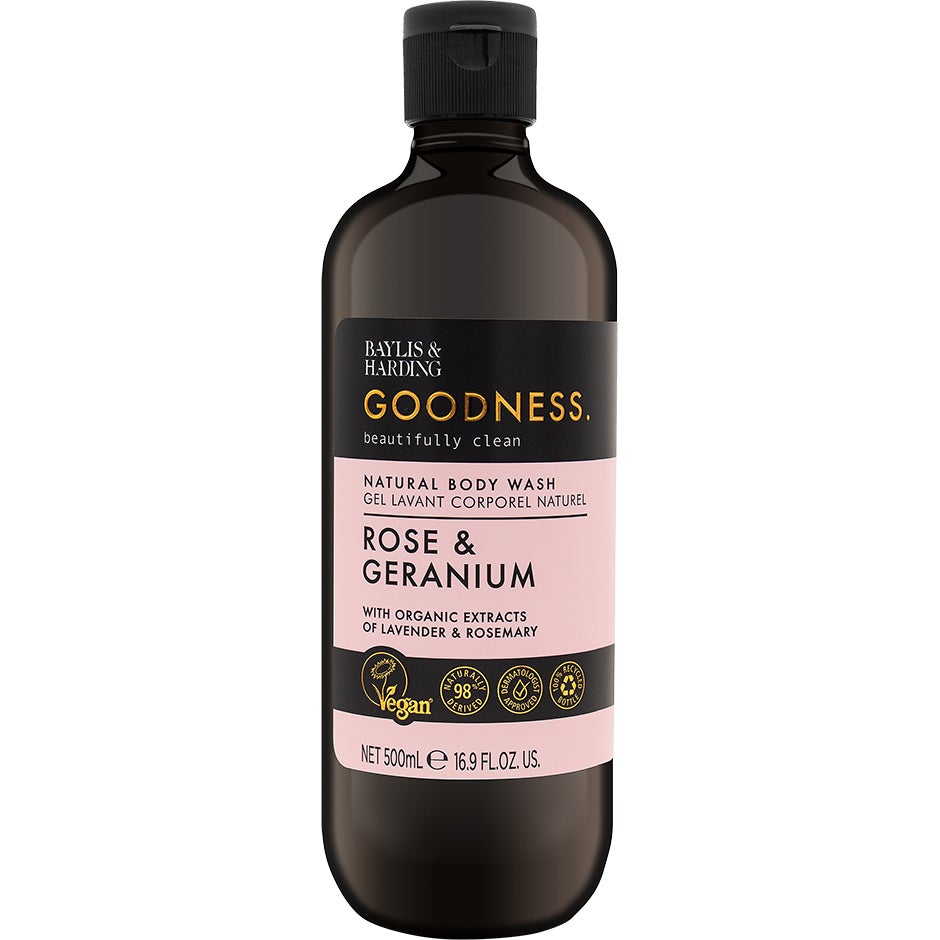 Baylis Harding Goodness Rose Geranium Body Wash 500 ml