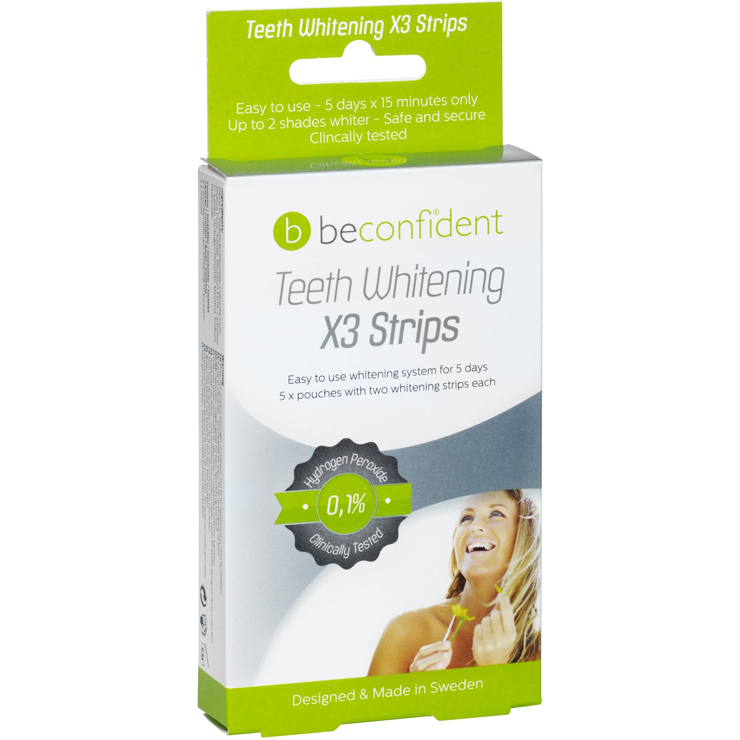 Beconfident Teeth Whitening X3 Strips 5 Days 10 pcs