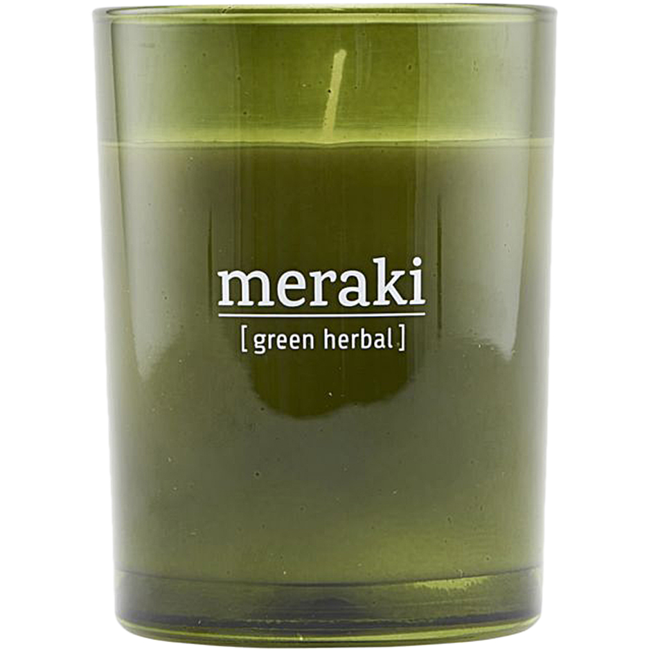 Green Herbal Scented Candle