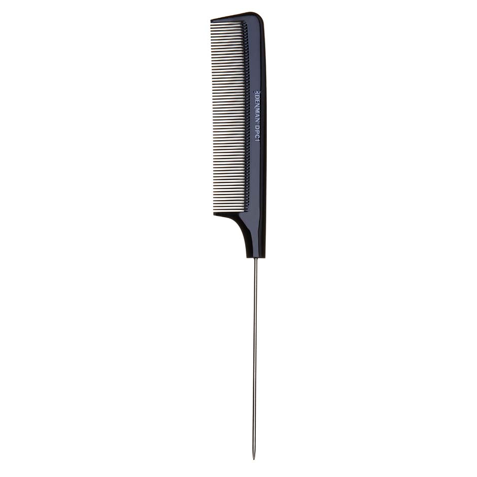 DPC1 Pin Tail Comb Black, Denman Hårborstar