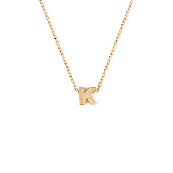 Gold Plated Initial K Necklace Giftbox