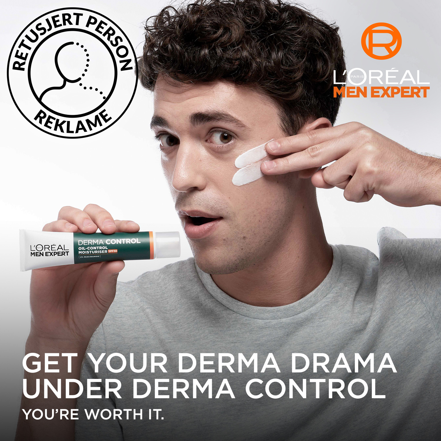 Men Expert Derma Control Moisturiser SPF30 For All Skin Types