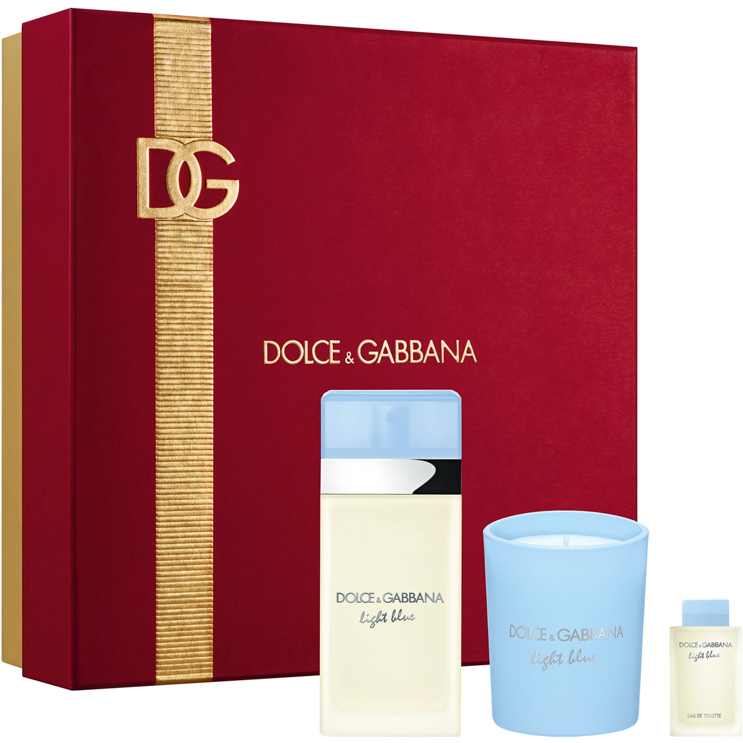 Dolce & Gabbana Gift Set Light Blue 50 ml + Light Blue Candle + Miniature 5 ml Gift box