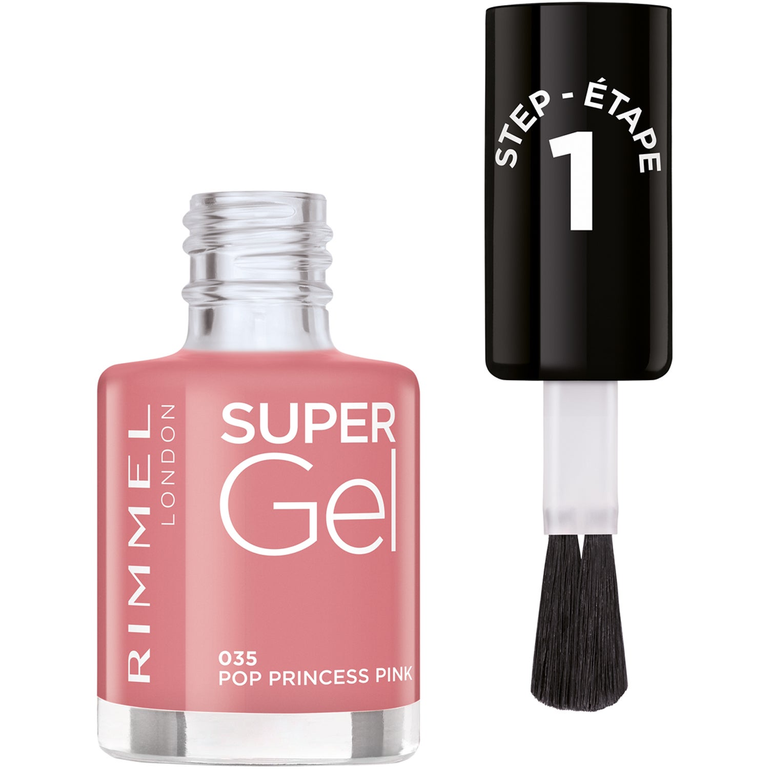 Rimmel London Super Gel Nail Polish 035 Pop Princess Pink - 12 ml
