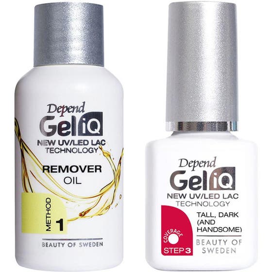 Gel IQ Tall, Dark (And Handsome) & Remover Oil Set