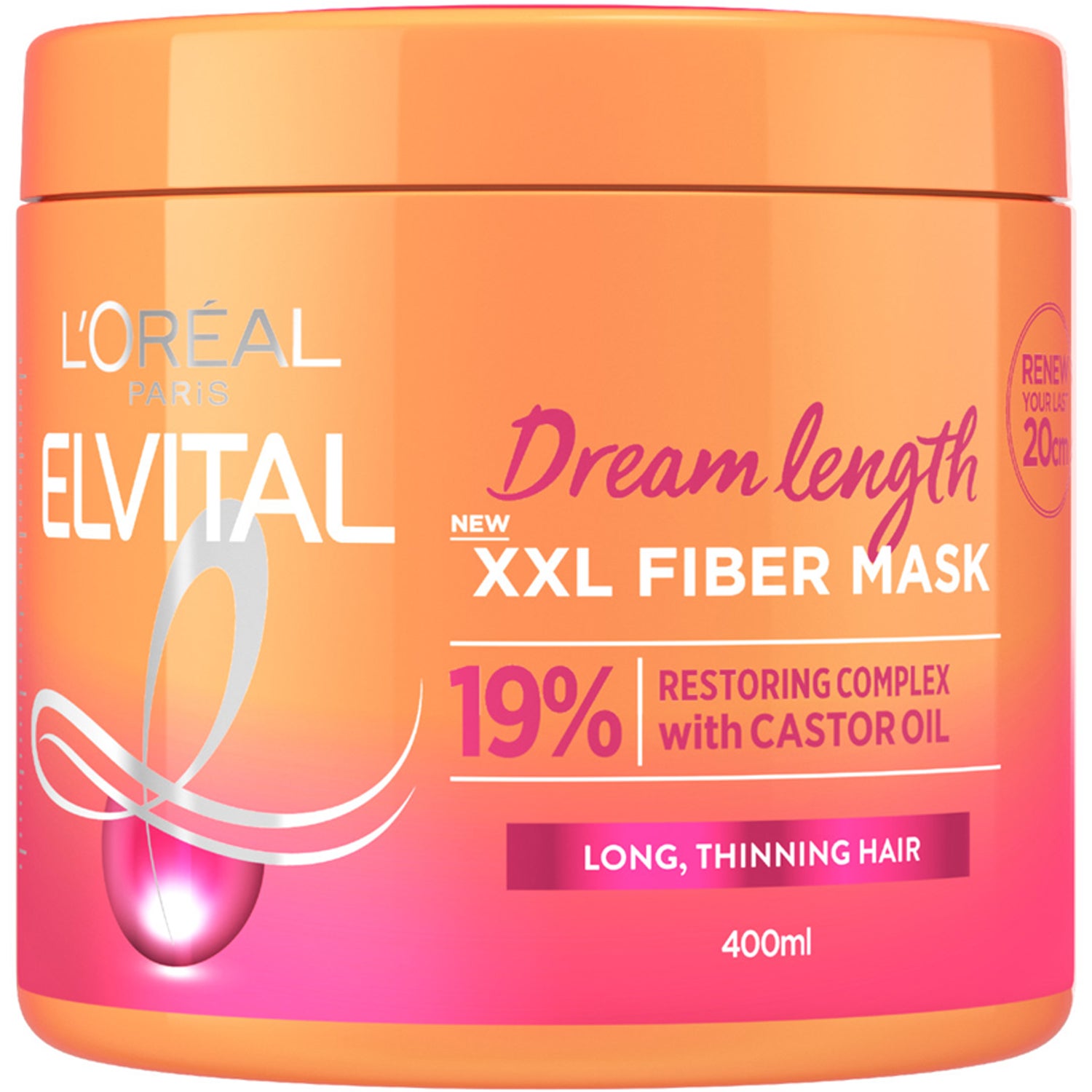 L'Oréal Paris Elvital Dream Length Fiber Mask 400 ml