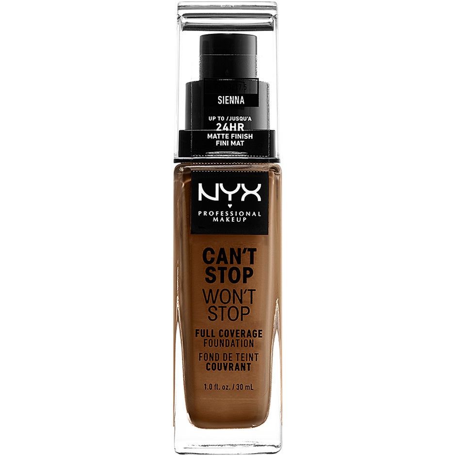 NYX Professional Makeup Can't Stop Won't Stop Foundation Sienna - 30 ml