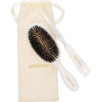 Wild Boar Hair Brush with Cleaning Tool