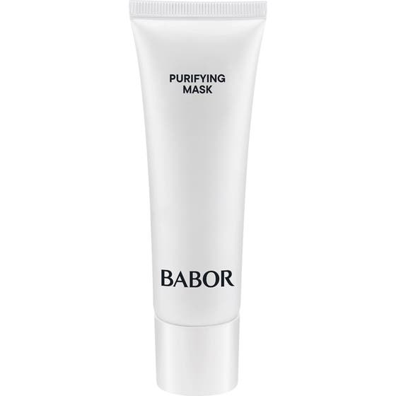 Babor Skinovage Purifying Mask djuprengörande ansiktsmask i vit tub som ger huden lyster och motverkar orenheter.