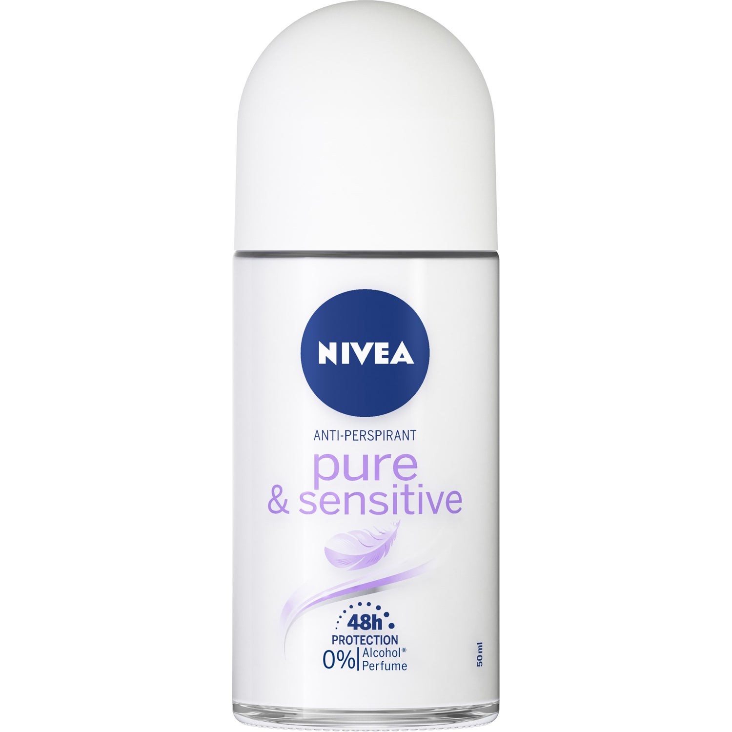 NIVEA Pure & Sensitive Roll-On Deodorant - 50 ml
