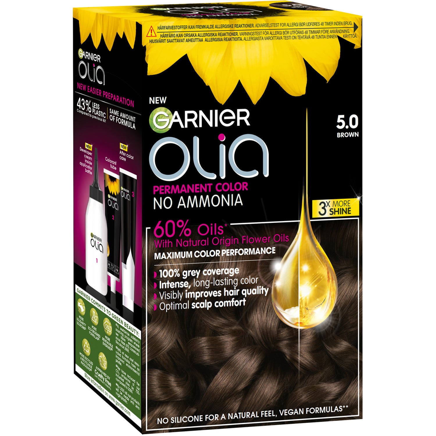 Garnier Olia 5.0 Brown 1 pcs