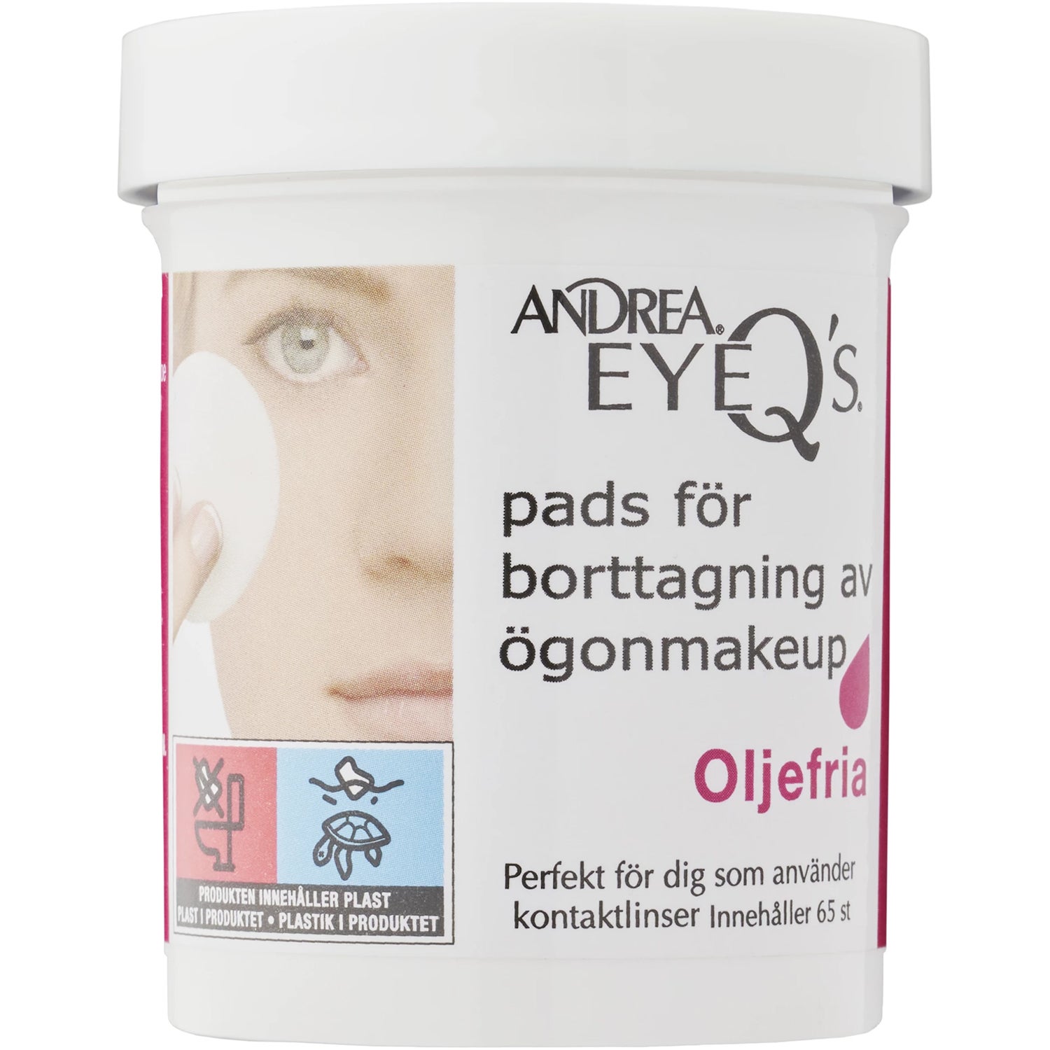 Andrea Eye Q Makeup Remover Pads Oil-Free 65 pcs
