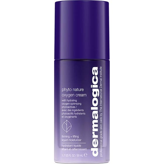 Dermalogica Phyto Nature Oxygen Cream 50 ml lyftande återfuktande ansiktskräm i lila pumpflaska som ger syresättning