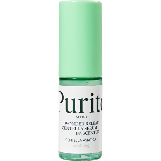 Purito Wonder Releaf Centella Serum Unscented 60 ml anti-inflammatoriskt serum i grön plastflaska